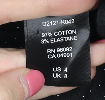 Womens UK Size 8 Hilary Radley  Cropped Black Trousers