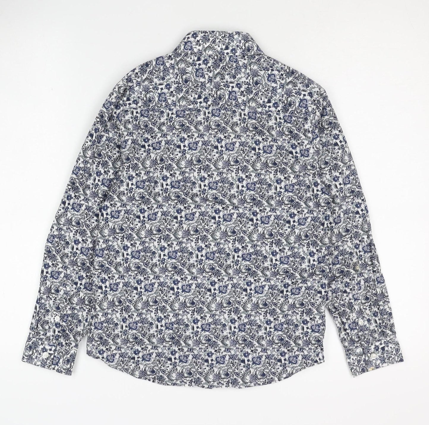 Next Boys' Multicoloured Floral Button-Up Shirt, Size 10