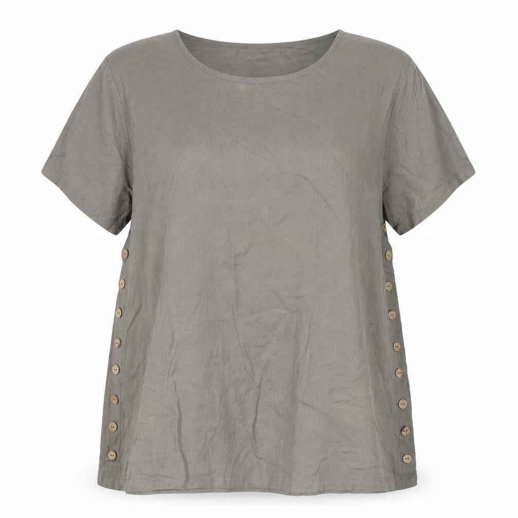 Womens UK Size 20 Alice Collins Grey Basic T-Shirt