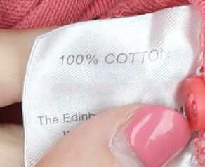 ISLE Women's Pink Cotton Polo Shirt XL Casual Plus