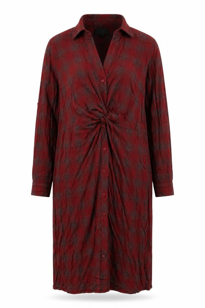 Next Women's Red Check Shirt Dress Size 10