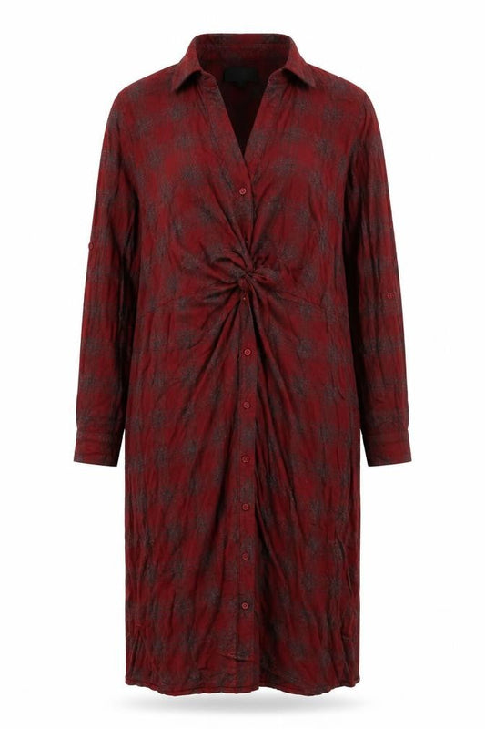 Next Women's Red Check Shirt Dress Size 10