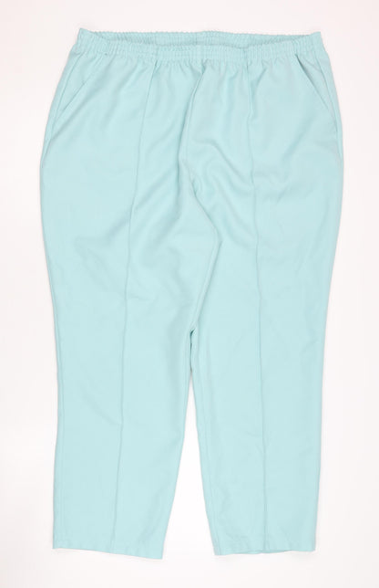 Womens UK Size 22 Damart  Casual Blue Trousers