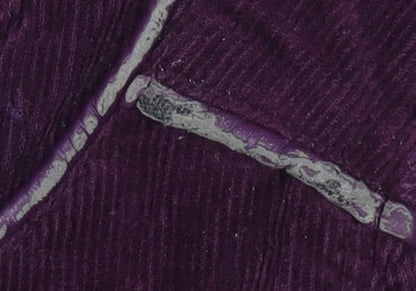 M&Co Women's Purple Corduroy Pinafore Dress Size 12
