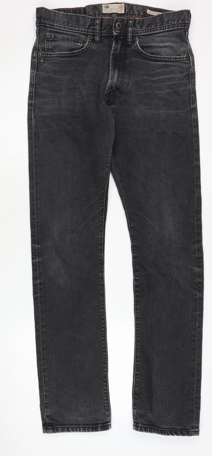 Marks and Spencer Men's Black Straight Jeans - Size 30