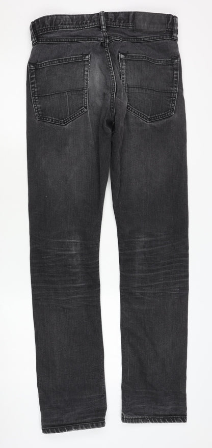 Marks and Spencer Men's Black Straight Jeans - Size 30