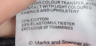 Marks and Spencer Men's Black Straight Jeans - Size 30