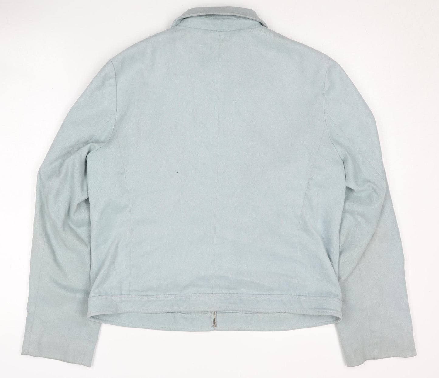 Marks & Spencer Women's Blue Jacket Size 14 Zip