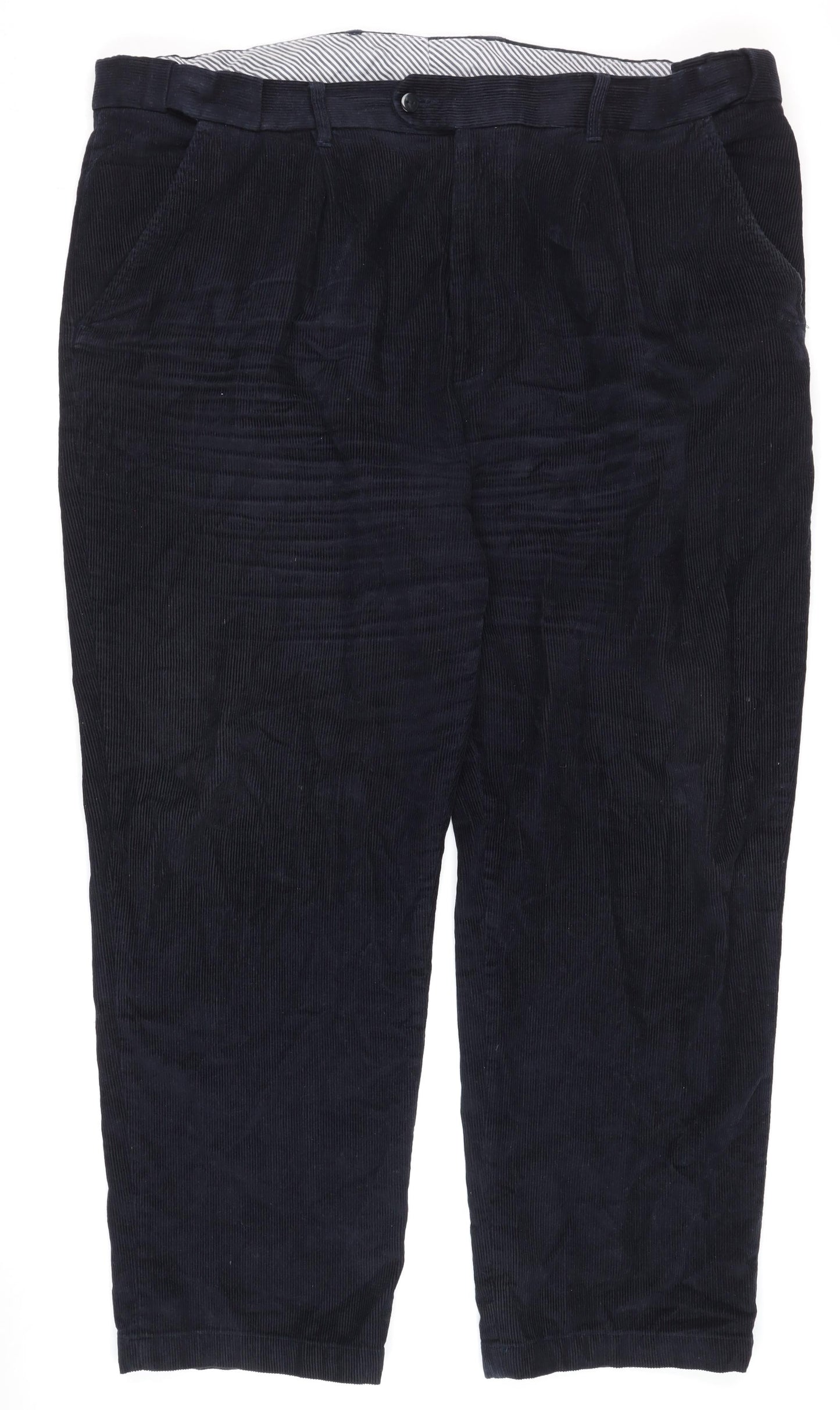 Mens UK Size 44 Clifford James Regular Fit Casual Blue Trousers