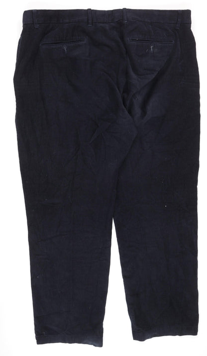 Mens UK Size 44 Clifford James Regular Fit Casual Blue Trousers