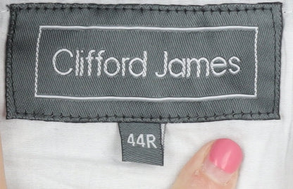 Mens UK Size 44 Clifford James Regular Fit Casual Blue Trousers