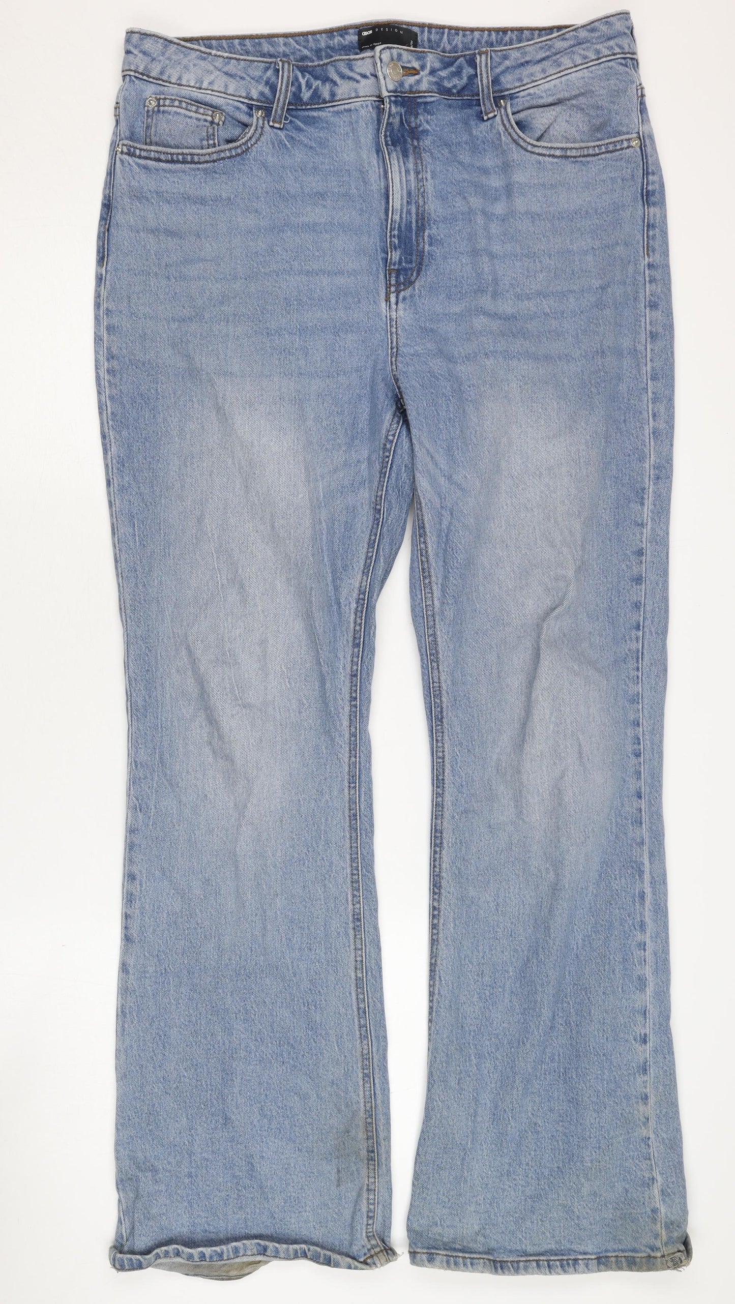 ASOS Women's Blue Straight Jeans, 8XL, Distressed, Good Condition