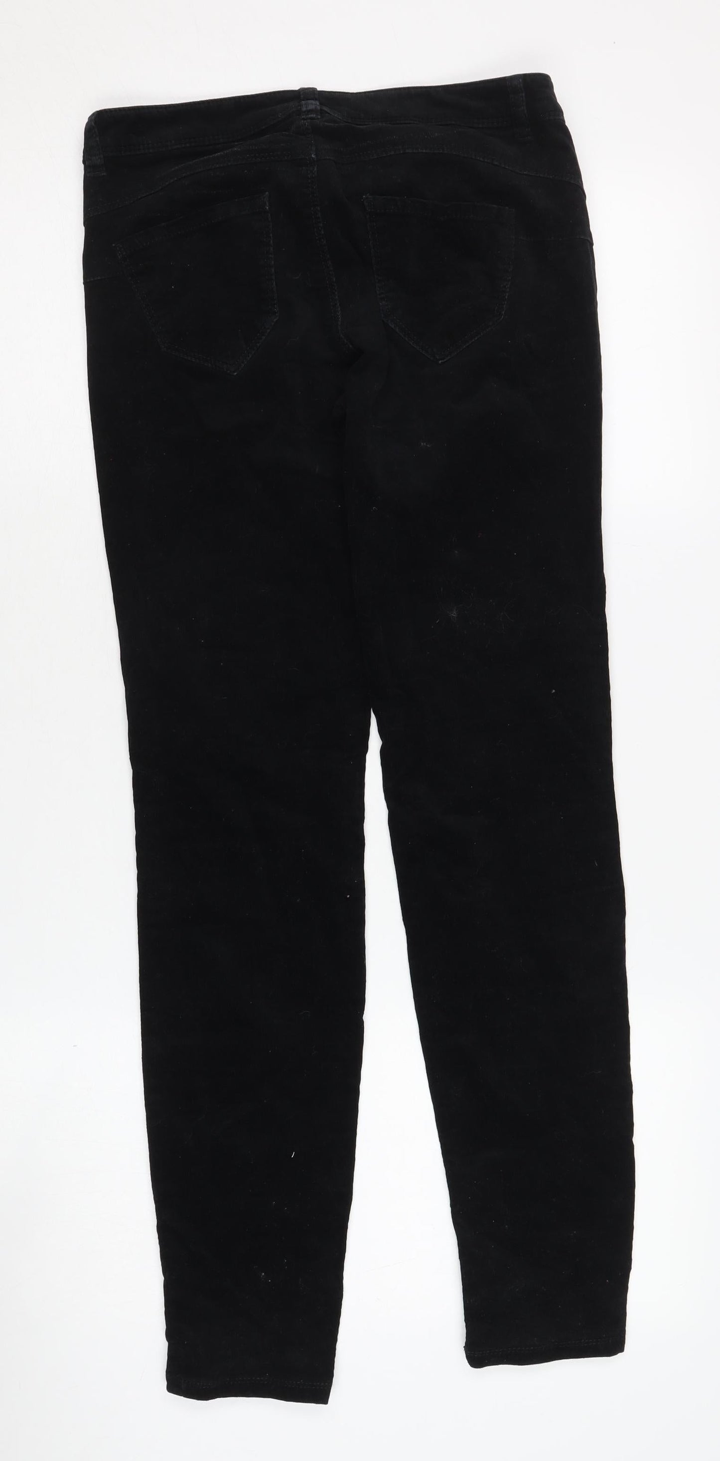Womens UK Size 8 United Colors of Benetton Slim Fit Jegging Black Trousers
