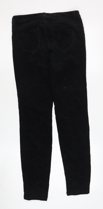 Womens UK Size 8 United Colors of Benetton Slim Fit Jegging Black Trousers