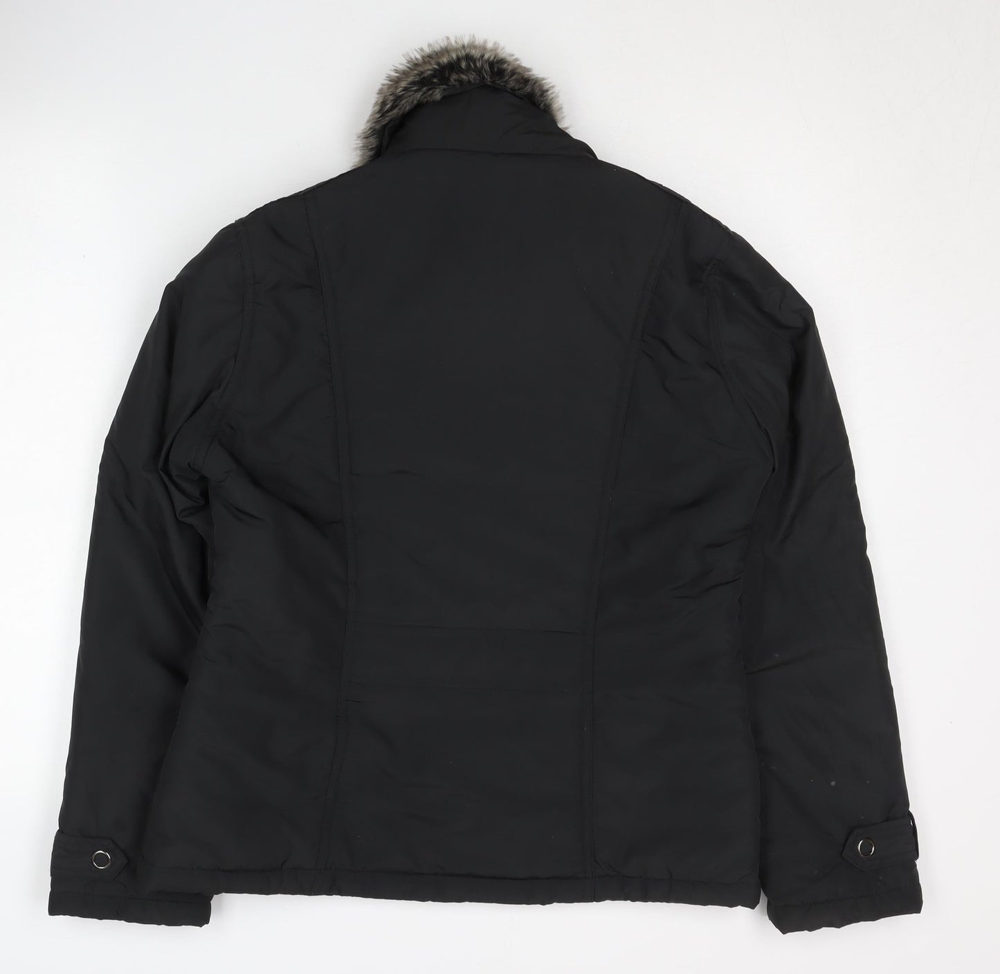 Womens UK Size 12 Debenhams Black Puffer Jacket