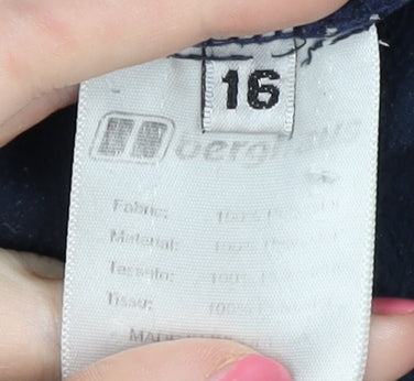 Berghaus Women's Blue Fleece Sweatshirt Size 16