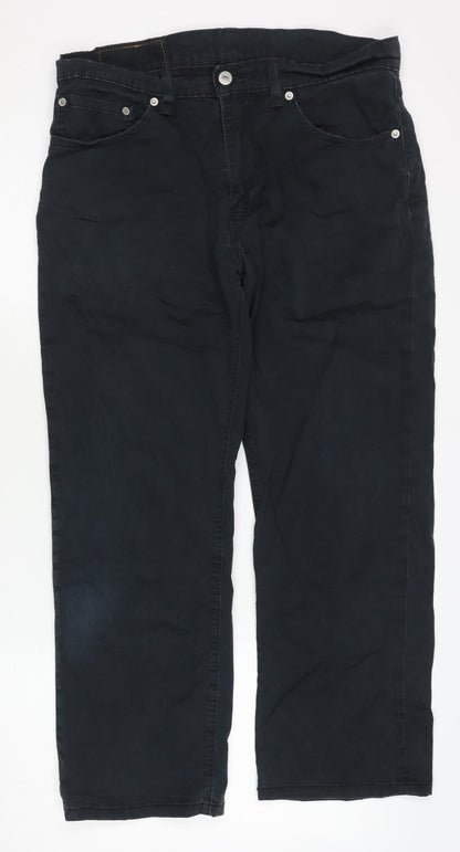 Levi Strauss Men's Black Straight Trousers Size 32