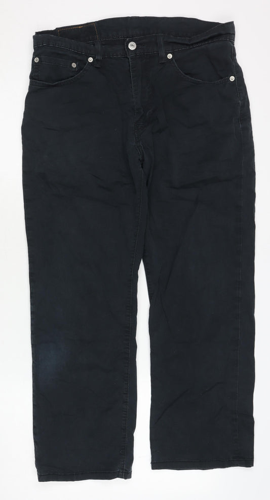 Levi Strauss Men's Black Straight Trousers Size 32
