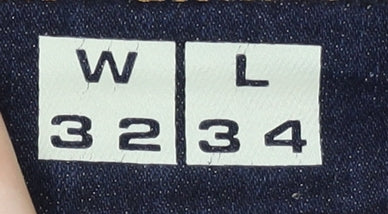 Mens UK Size 32 Ringspun Slim Fit Skinny Blue Jeans