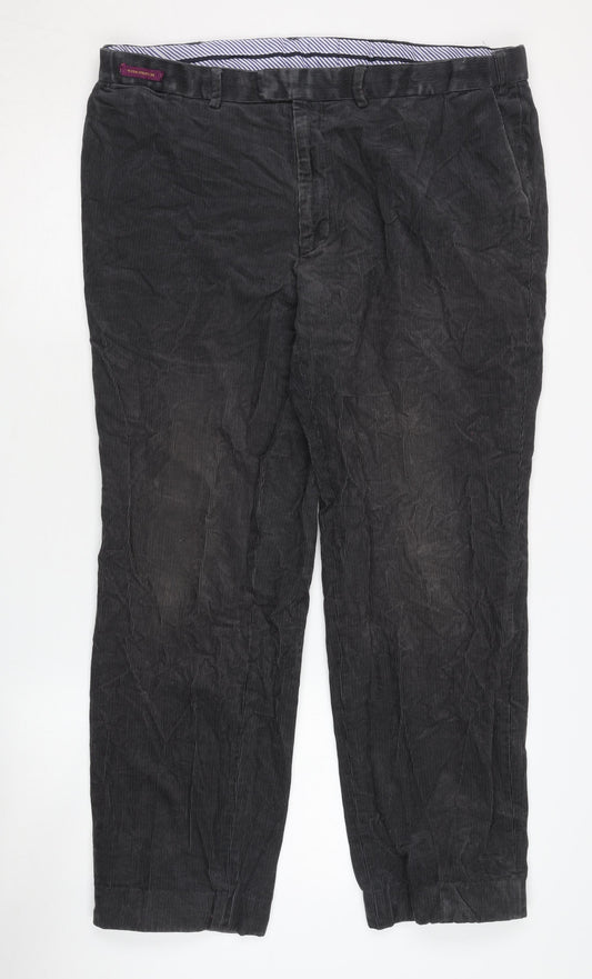 Marks and Spencer Black Corduroy Men's Trousers