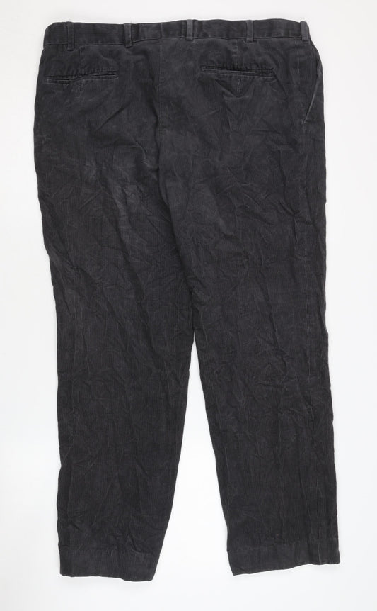 Marks and Spencer Black Corduroy Men's Trousers