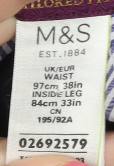 Marks and Spencer Black Corduroy Men's Trousers