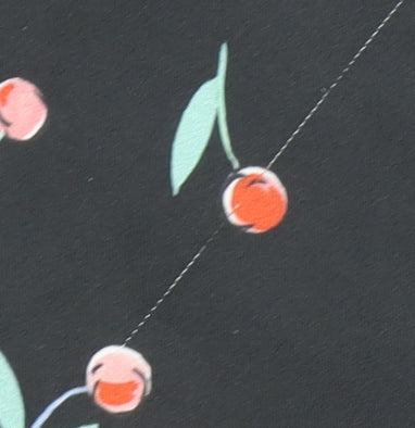 ASOS Women's Black Floral Midi Pencil Skirt Size S