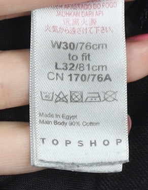 Topshop Women's Black Skinny Jeans Size 30