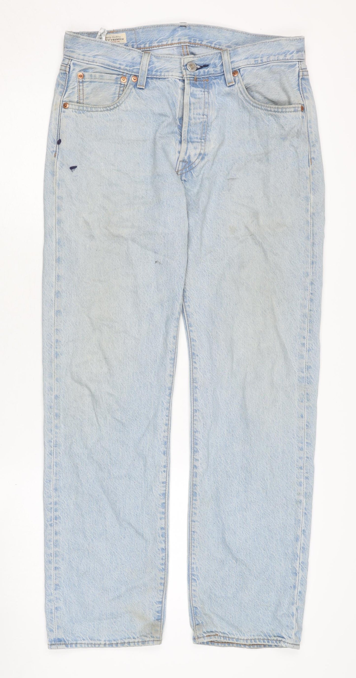 Levi Strauss & Co. Men's Blue 501 Straight Jeans Size 30