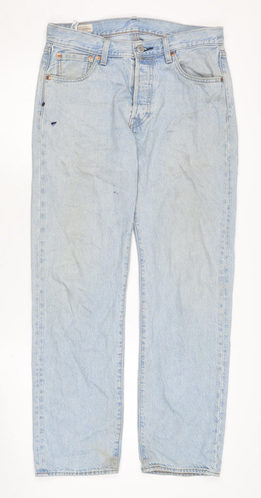 Levi Strauss & Co. Men's Blue 501 Straight Jeans Size 30