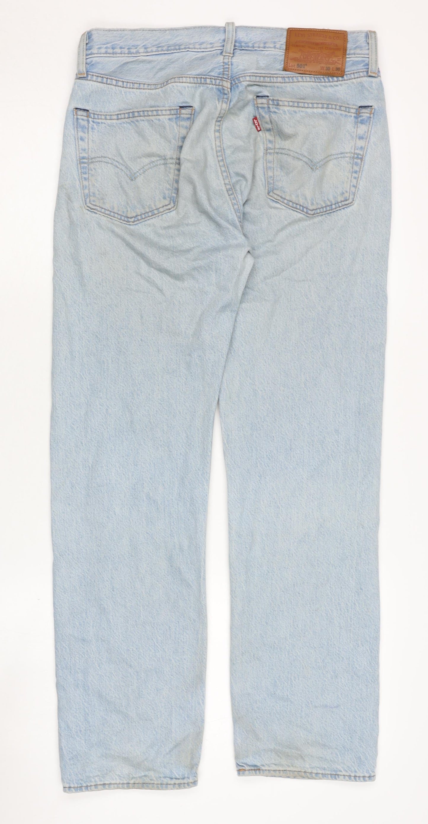 Levi Strauss & Co. Men's Blue 501 Straight Jeans Size 30