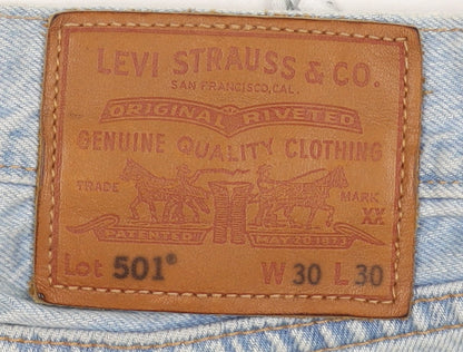Levi Strauss & Co. Men's Blue 501 Straight Jeans Size 30