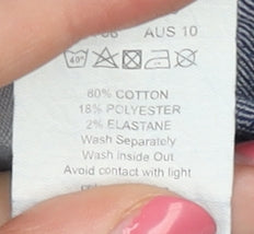 PrettyLittleThing Women's Blue Flared Jeans, Size M