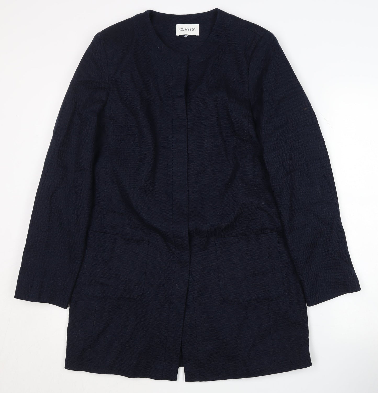 Womens UK Size 12 Marks and Spencer Blue Basic Jacket