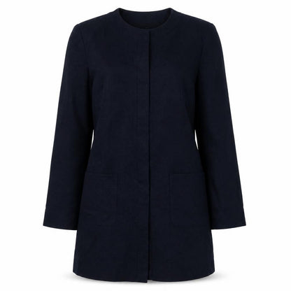 Marks & Spencer Women's Blue Cotton Mid-Length Coat