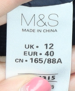 Womens UK Size 12 Marks and Spencer Blue Basic Jacket