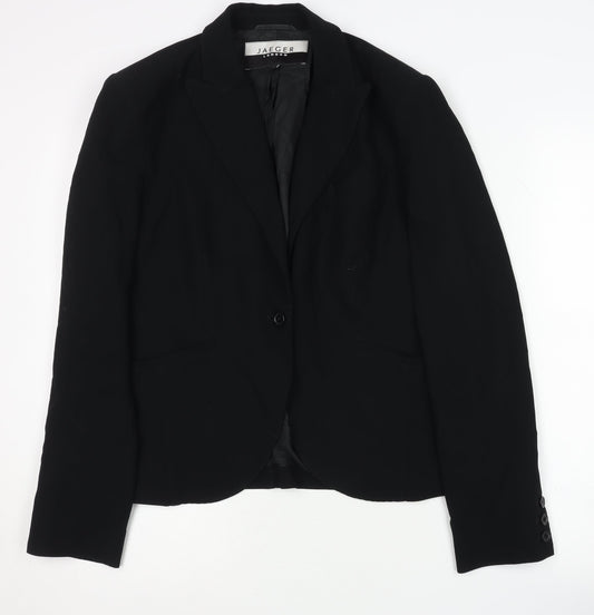 Jaeger Women's Black Suit Jacket Size 12