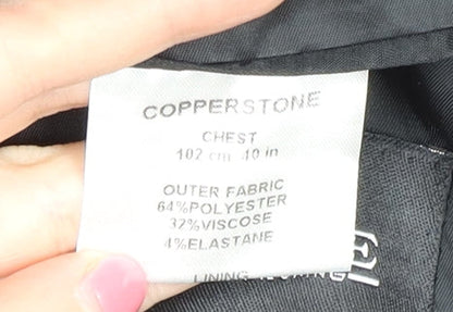 Mens UK Size 40 COPPERSTONE Regular Black Suit Jacket