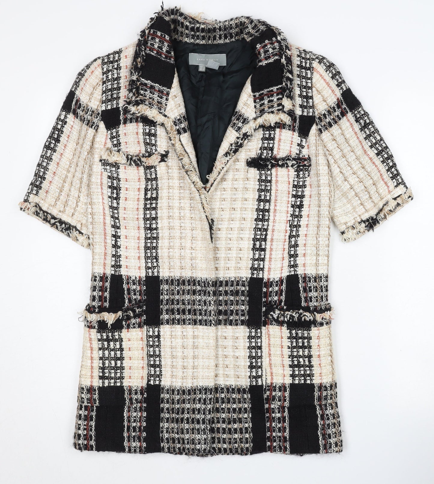 Zara Women’s Multicoloured Check Blazer M