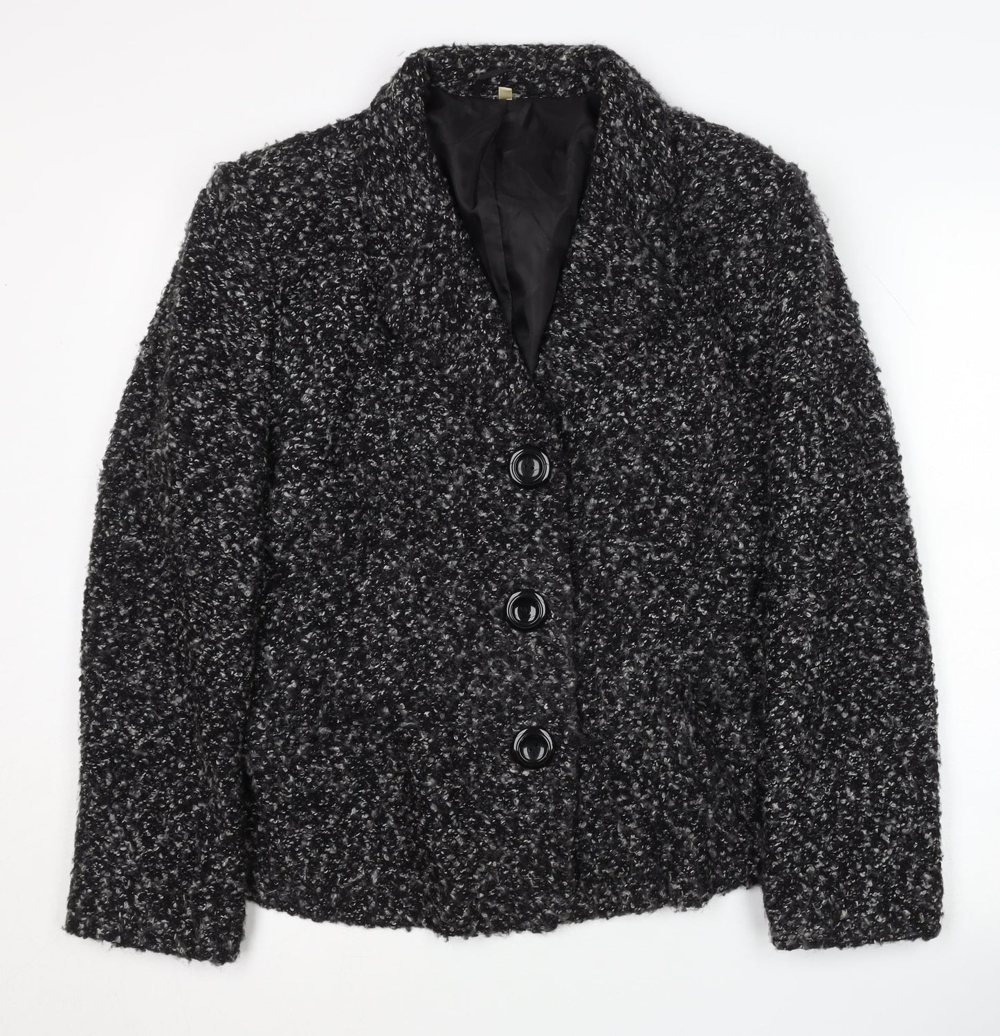 EWM Women’s Black Flecked Blazer, Size 16
