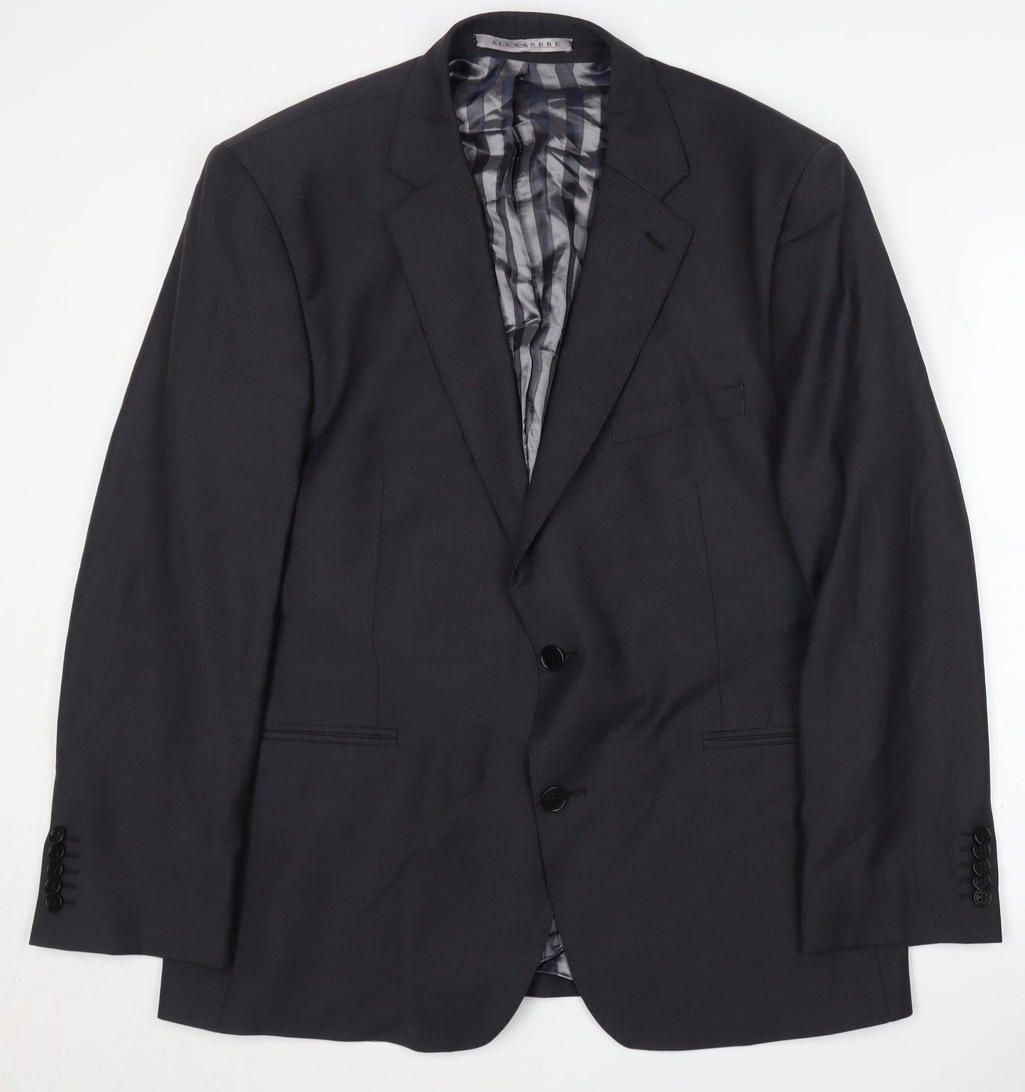 Alexandre Men's Black Blazer 44 Classic Short Jacket