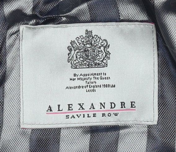 Alexandre Men's Black Blazer 44 Classic Short Jacket