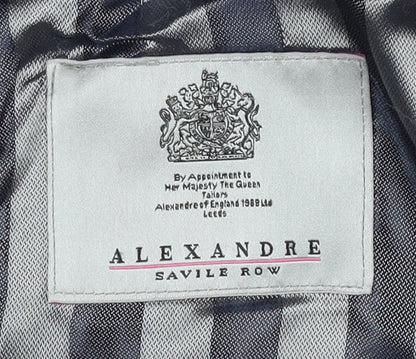 Alexandre Men's Black Blazer 44 Classic Short Jacket