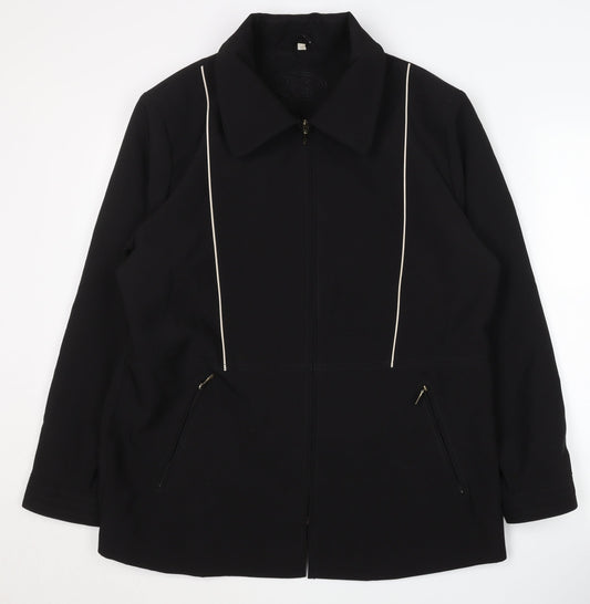 Womens UK Size 16 JBC Collection Black Basic Jacket
