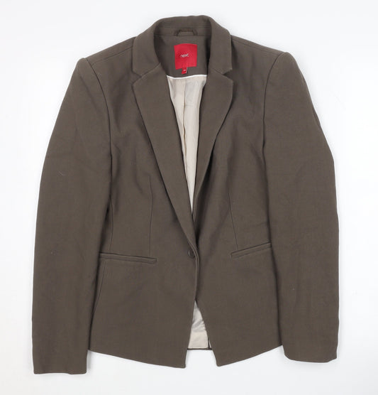 Next Women's Brown Blazer, Size 10, Regular Fit