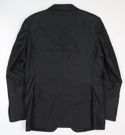 Zara Men's Black Blazer Regular Fit Size 40