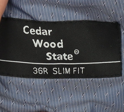Mens UK Size 36 Cedar Wood State Regular Blue Suit Jacket