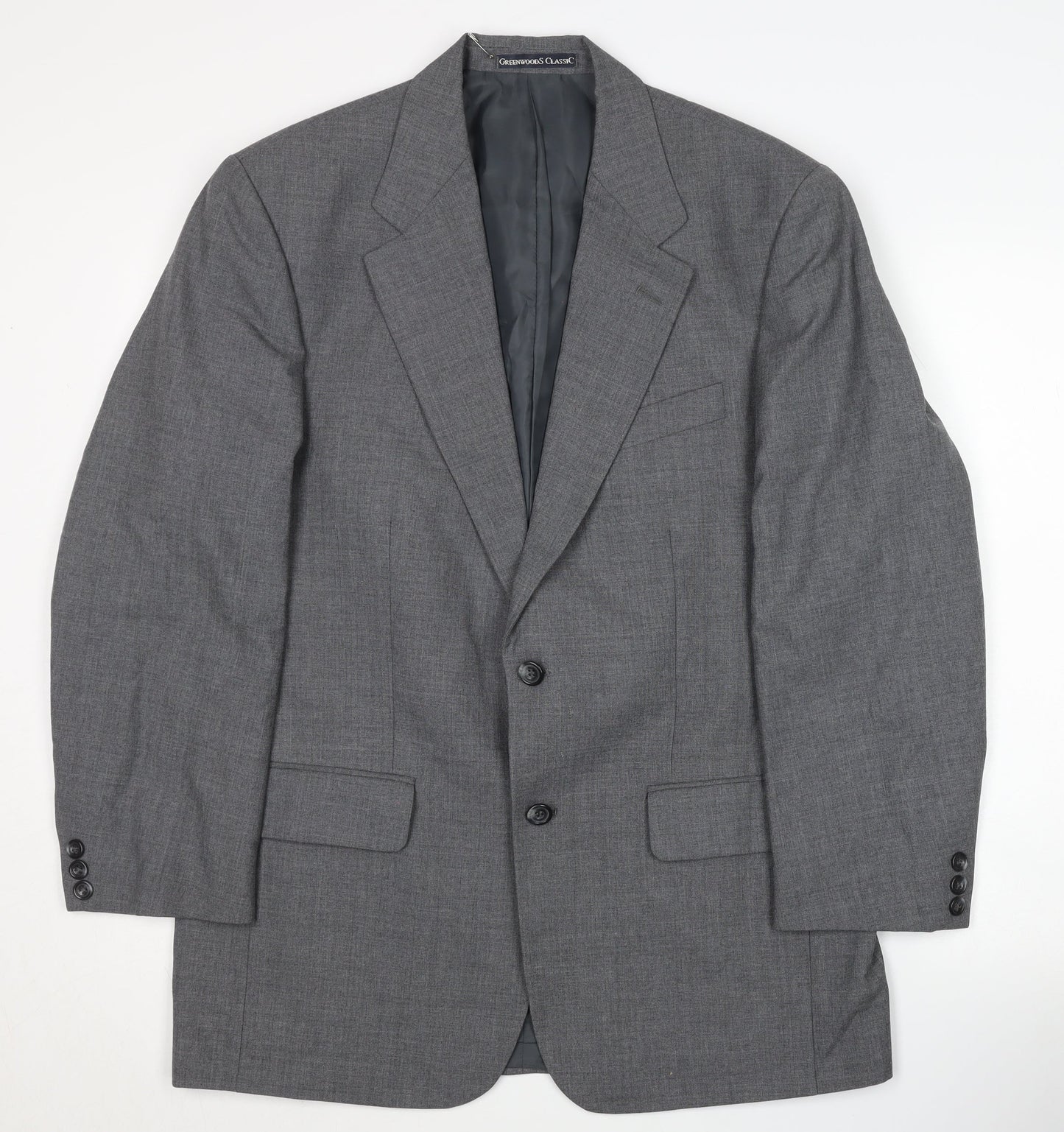 Greenwoods Men's Grey Blazer 40 Notch Classic