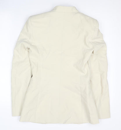 Zara Women's Ivory Blazer XS Slim Fit