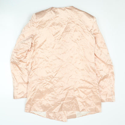 Zara Women's Pink XS Double-Breasted Blazer